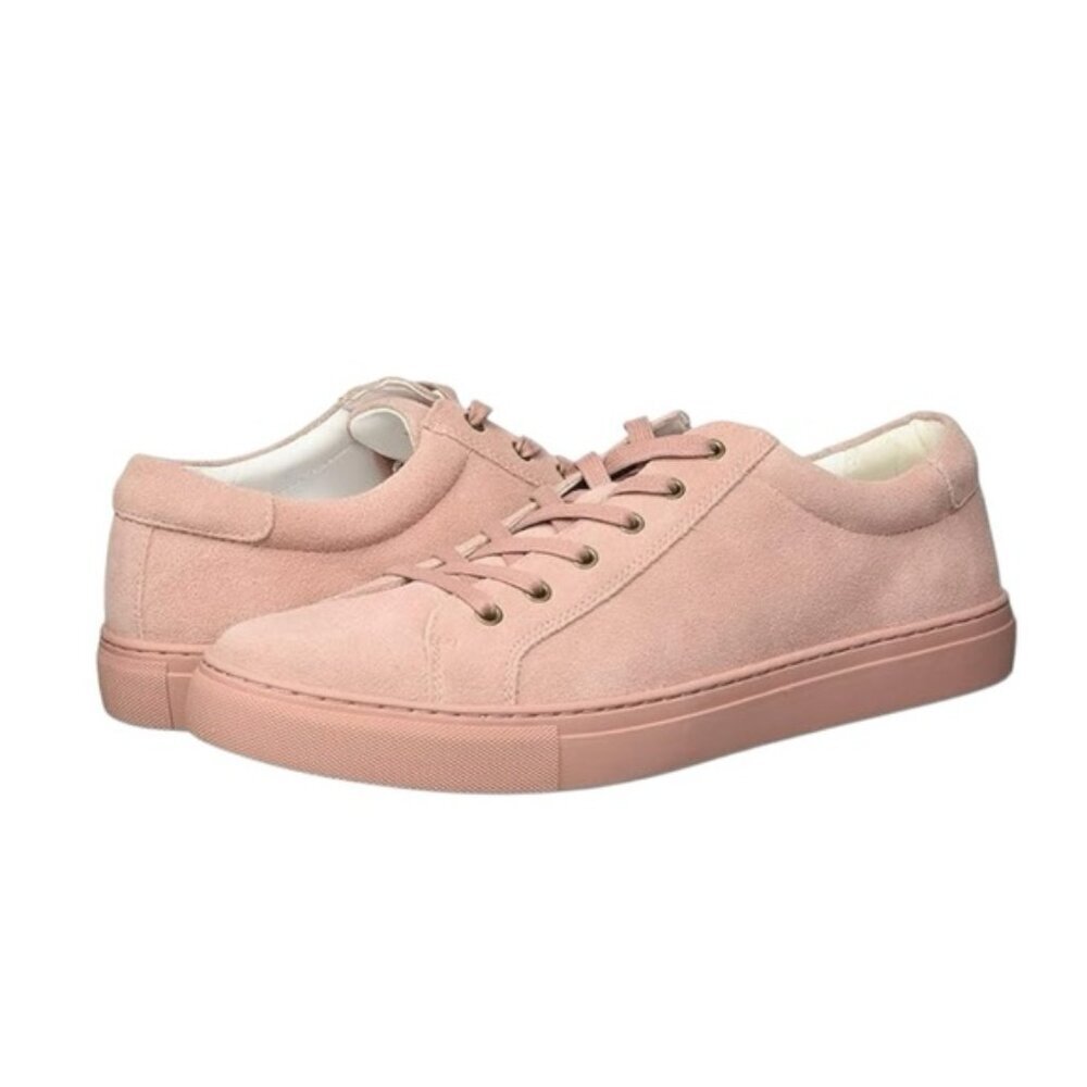 Kenneth Cole Walper B Blush Pink Suede Low Top Sneakers Men 9
